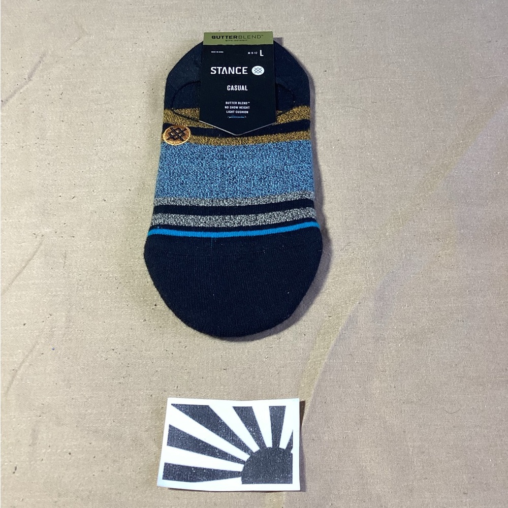 Stance Casual Butter Blend Below Deck Black M: 9-12 L